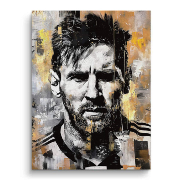 Lionel Messi Inspired Portrait Canvas Art