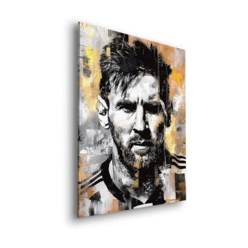 Lionel Messi Inspired Portrait Dibond Matt Art