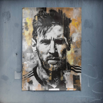 Lionel Messi Inspired Portrait Poster Art
