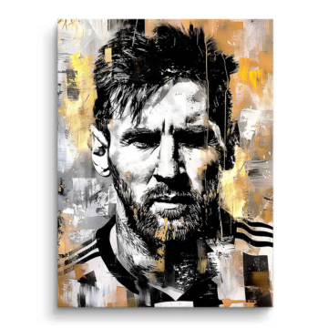 Lionel Messi Inspired Portrait PVC Matt Art