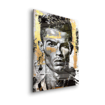 Cristiano Ronaldo Inspired Urban Portrait Acrylic Glass Art