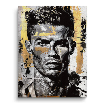 Cristiano Ronaldo Inspired Urban Portrait Canvas Art