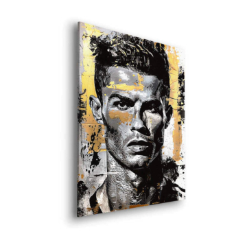 Cristiano Ronaldo Inspired Urban Portrait Dibond Matt Art
