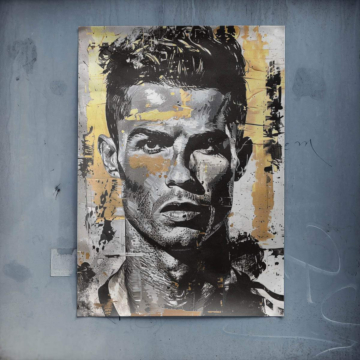 Cristiano Ronaldo Inspired Urban Portrait Poster Art