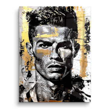 Cristiano Ronaldo Inspired Urban Portrait PVC Gloss Art