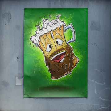 Beer Mug Character Poster Art