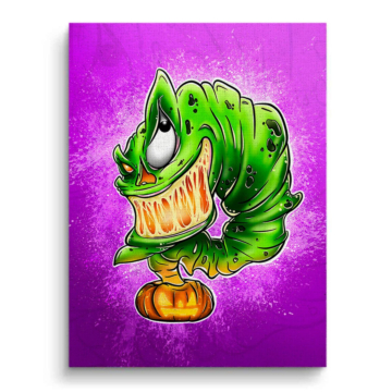 Monster Plant Graffiti Canvas Art