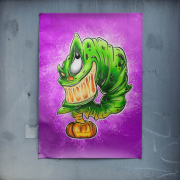 Monster Plant Graffiti Poster Art
