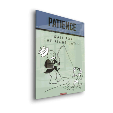 Monopoly Inspired Patience Poster Acrylic Glass Art