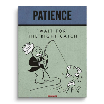 Monopoly Inspired Patience Poster Canvas Art