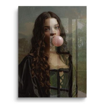 Mona Lisa Bubblegum Portrait PVC Gloss Art