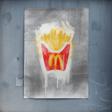 Fries inspiriert von McDonald's - Poster