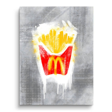 McDonalds Inspired Fries PVC Matt Art
