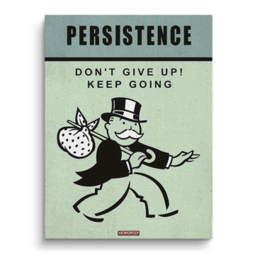 Monopoly Inspired Keep Going Canvas Art