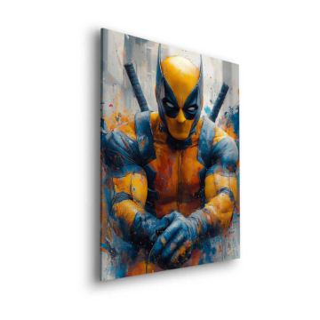 Wolverine Inspired Hero Portrait Dibond Matt Art