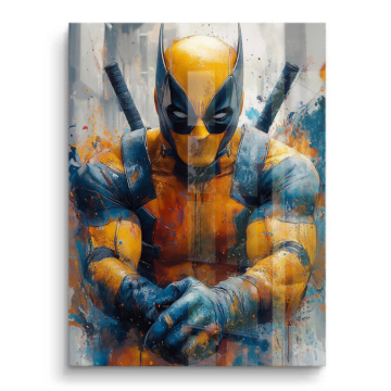 Wolverine Inspired Hero Portrait PVC Gloss Art