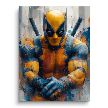 Wolverine Inspired Hero Portrait PVC Matt Art