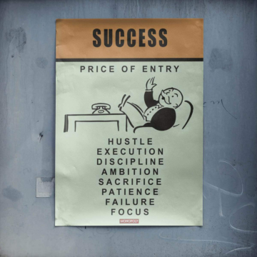 Success Mindset Quote Poster Art