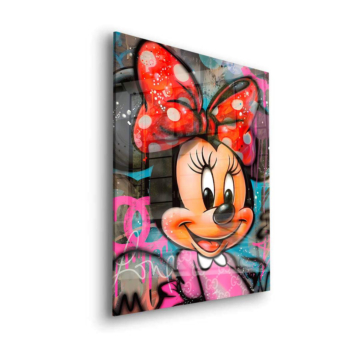 Graffiti inspiriert von Minnie Mouse - Acrylglasbild