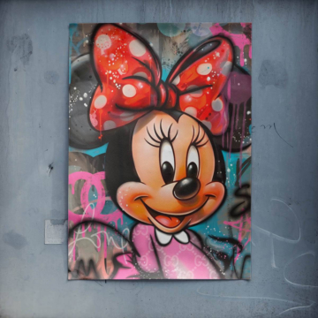 Graffiti inspiriert von Minnie Mouse - Poster