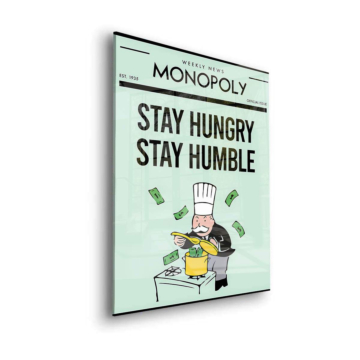 Monopoly Mascot Motivational Inspired Acrylic Glass Art