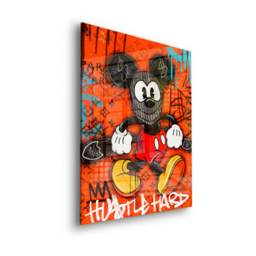 Mickey Mouse Inspired Graffiti Acrylic Glass Art