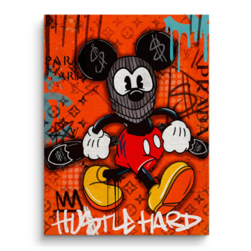 Mickey Mouse Inspired Graffiti Canvas Art