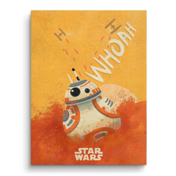 BB-8 Inspired Star Wars Journey Canvas Art