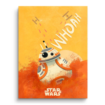 Star Wars podróż inspirowany BB-8 - obraz na matowym PVC