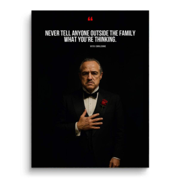 Godfather Inspired Family Secrets Quote Canvas Art
