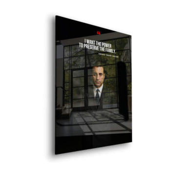 Godfather Inspired Family Power Quote Acrylic Glass Art