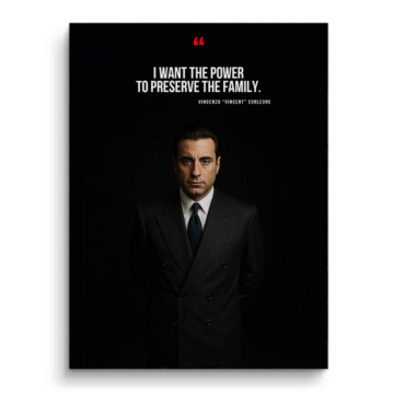 Godfather Inspired Family Power Quote Canvas Art