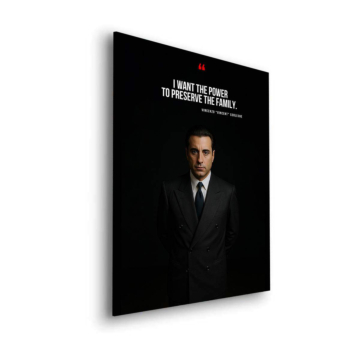 Godfather Inspired Family Power Quote Dibond Matt Art