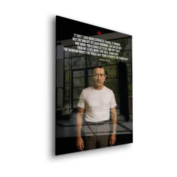 Taxi Driver Inspired Tough Guy Quote Acrylic Glass Art