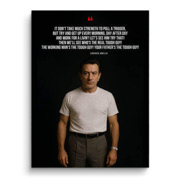 Taxi Driver Inspired Tough Guy Quote Canvas Art
