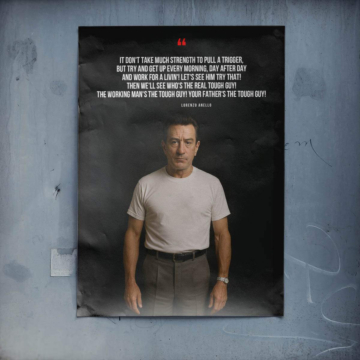 Taxi Driver Inspired Tough Guy Quote Poster Art