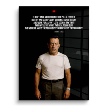 Taxi Driver Inspired Tough Guy Quote PVC Gloss Art