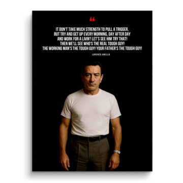 Taxi Driver Inspired Tough Guy Quote PVC Matt Art