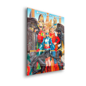 Justice League Inspired Hero Team Acrylic Glass Art
