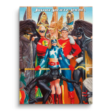 Justice League Inspired Hero Team Canvas Art