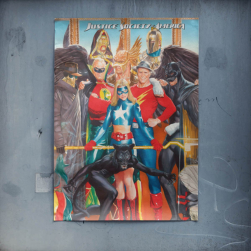 Justice League Inspired Hero Team Poster Art