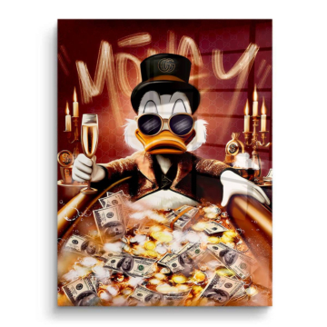 Luxusreichtum inspiriert von Scrooge McDuck - PVC-Bild glänzend