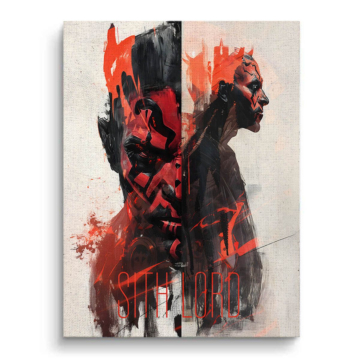 Darth Maul Inspired Duality Canvas Art