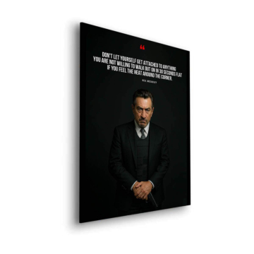 Soprano Inspired Stay Detached Quote Dibond Matt Art