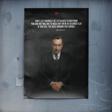 Soprano Inspired Stay Detached Quote Poster Art