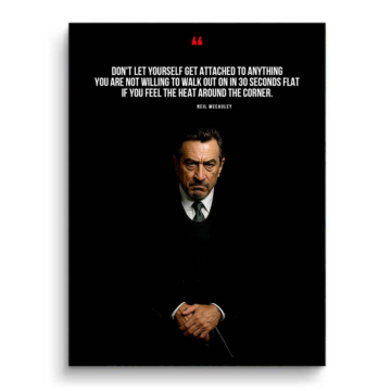 Soprano Inspired Stay Detached Quote PVC Matt Art