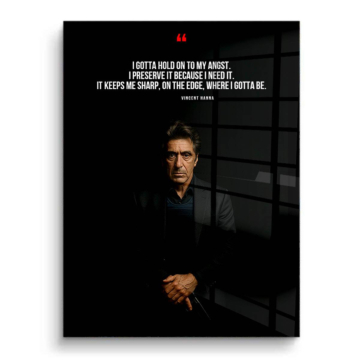 Soprano Inspired Holding On Quote PVC Gloss Art