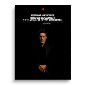 Soprano Inspired Holding On Quote PVC Matt Art