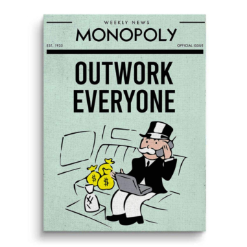 Monopoly Inspired Outwork Everyone Canvas Art