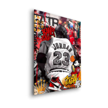 Michael Jordan Inspired Street Collage Dibond Matt Art